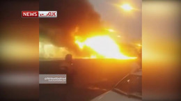 آتش سوزی وحشتناک اتوبوس مشهد به زاهدان
