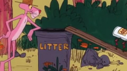 انیمیشن قدیمی پلنگ صورتی : تمیز کردن جنگل