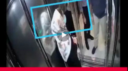 فیلم انتقال  عمدی کرونا توسط یک خانم در آسانسور