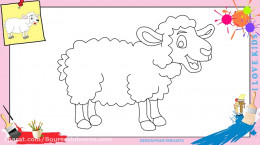 آموزش نقاشی به کودکان | این قسمت نقاشی گوسفند و بره