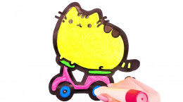 آموزش نقاشی به کودکان | این قسمت نقاشی گربه خپل موتورسوار