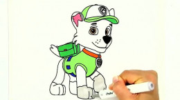 آموزش نقاشی به کودکان | این قسمت نقاشی شخصیت سگهای نگهبان