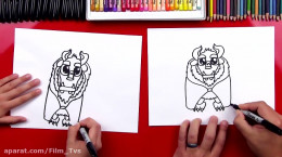آموزش نقاشی به کودکان | این قسمت نقاشی دیو در انیمیشن دیو دلبر