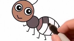 آموزش نقاشی به کودکان | این قسمت نقاشی مورچه و کرم ابریشم و خرس