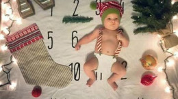 ۴۰ ایده جالب برای عکس نوزاد با تم زمستانه و کریسمس لاکچری