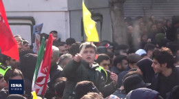 حضور کودکان انقلابی در مراسم تشییع سردار سلیمانی