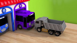 انیمیشن ماشین های رنگارنگ و اتوبوس های عصبانی برای کودکان خردسال