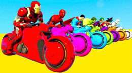 انیمیشن موتور سواری ابرقهرمانان و شعر های مهد کودک برای خردسالان