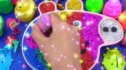 بازی با اسلایم های رنگارنگ و آموزش رنگ ها به کودکان