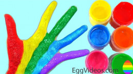 بازی با گواش و رنگ کردن اسباب بازی ها برای آموزش به کودکان مهد