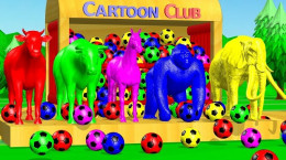 انیمیشن آموزشی کودکانه حیوانات و رنگ ها به انگلیسی