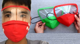 آموزش ساخت ماسک طلق دار در خانه