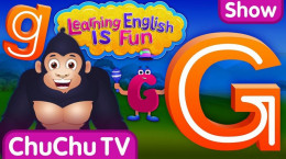 آموزش الفبای انگلیسی با شعر به کودکان این قسمت حرف G