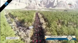 کلیپ حیرت آور از مراسم تشییع سردار سلیمانی در کرمان
