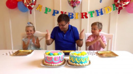 ماجراهای دیانا و روما غافلگیری تولد همراه با کیک