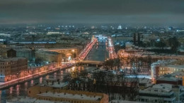 زمستان زیبای سن پترزبورگ روسیه