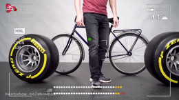 لاستیک های فرمول یک روی دوچرخه