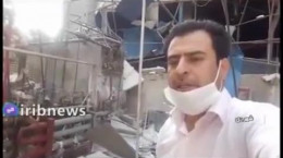 فیلم گزارش از انفجار کپسول اکسیژن در باقر شهر شهر ری