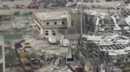 تصاویری از محل انفجار در بندر بیروت