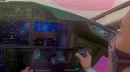 تیکاف زیبا بوئینگ ۷۸۷ خلبان زن (فرودگاه ابوظبی)