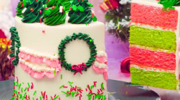 10 مدل تزیین بسیار راحت و زیبای کیک کریسمس