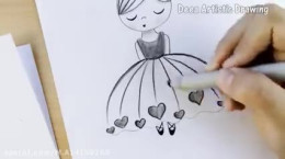 آموزش نقاشی به کودکان | این قسمت نقاشی دختربچه زیبا