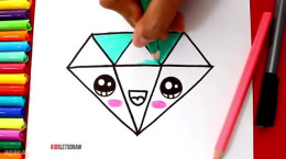 آموزش نقاشی به کودکان | این قسمت نقاشی الماس