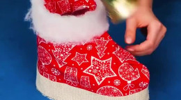 آموزش درست کردن کفش کادویی کریسمس
