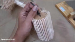 آموزش ساخت آباژور با چوب بستنی