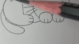 کشیدن نقاشی گربه با اعداد