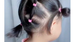 آموزش مدل موی بامزه برای دختر بچه ها