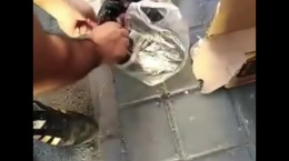 فیلم پیدا شدن نوزاد در سطل زباله تهران نازی آباد