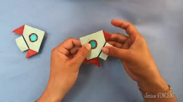 آموزش درست کردن اوریگامی موشک کاغذی