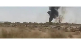 فیلم سقوط جنگنده اف ۱۴ در اصفهان