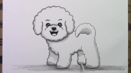 آموزش نقاشی سگ کوچک