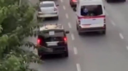 اسکورت ماشین ولادیمیر پوتین در خیابان های تهران