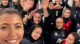 شادی تیم ملی والیبال زنان ایران برای صعود به دیدار نهایی