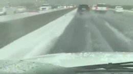 بارش برف برای اولین بار در کشور کویت