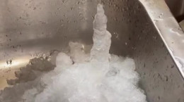 ویدیوی از سرما باور نکردنی در روسیه