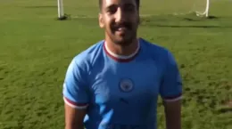 کلیپ فوتبال بازی کردن احمد بابایی معلول از قسمت دست و پا