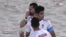 خلاصه بازی فوتبال ساحلی ایران ۵ - ۳ تاهیتی