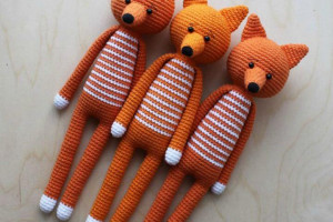 آموزش بافت عروسک روباه با هنر قلاب بافی به صورت گام به گام