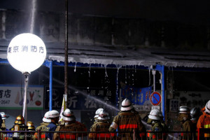تصاویر آتش سوزی در بزرگترین بازار ماهی جهان‎