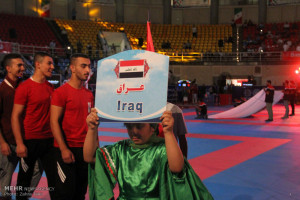 تصاویر مراسم افتتاح مسابقات بین المللی کاراته جام وحدت و دوستی