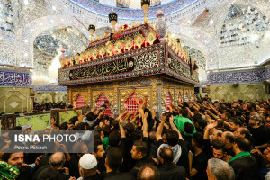 تصاویر شب تاسوعای حسینی (ع) در کربلا
