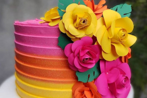 مدل تزیین کیک با خامه 1401 دو رنگ و چند رنگ / جذاب و هیجان انگیز (ویژه)