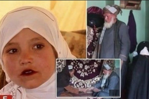 نجات دختر 9 ساله افغان از ازدواج با مرد 55 ساله جهانی شد !