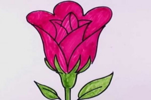 نقاشی گل 50 طرح گل برای رنگ آمیزی کودکان