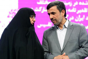غیرتی شدن همسر احمدی نژاد در دوبی+ فیلم