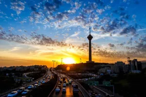 تصویری از آسمان تهران که جنجالی شد !